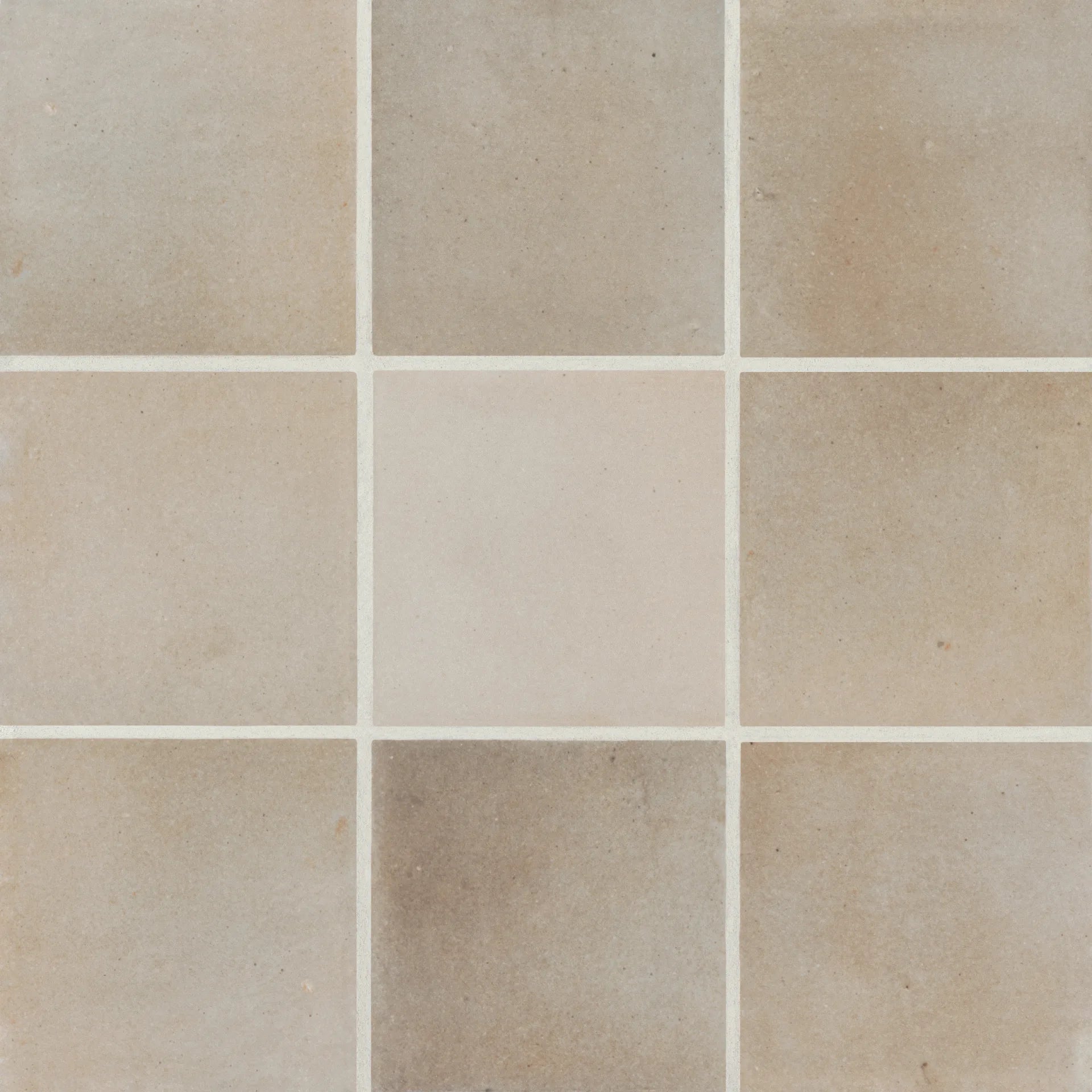 Celine 4" x 4" Matte Porcelain Floor & Wall Tile in Taupe