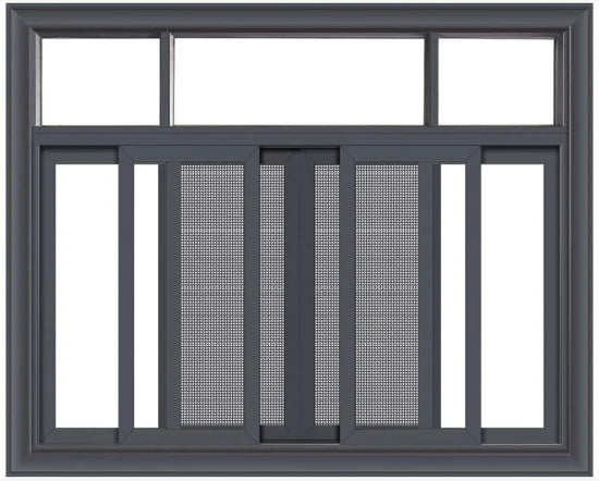 High Quality EU Standards Thermal Break Aluminium Sliding Glass Window with Stainless Steel Fly Screen