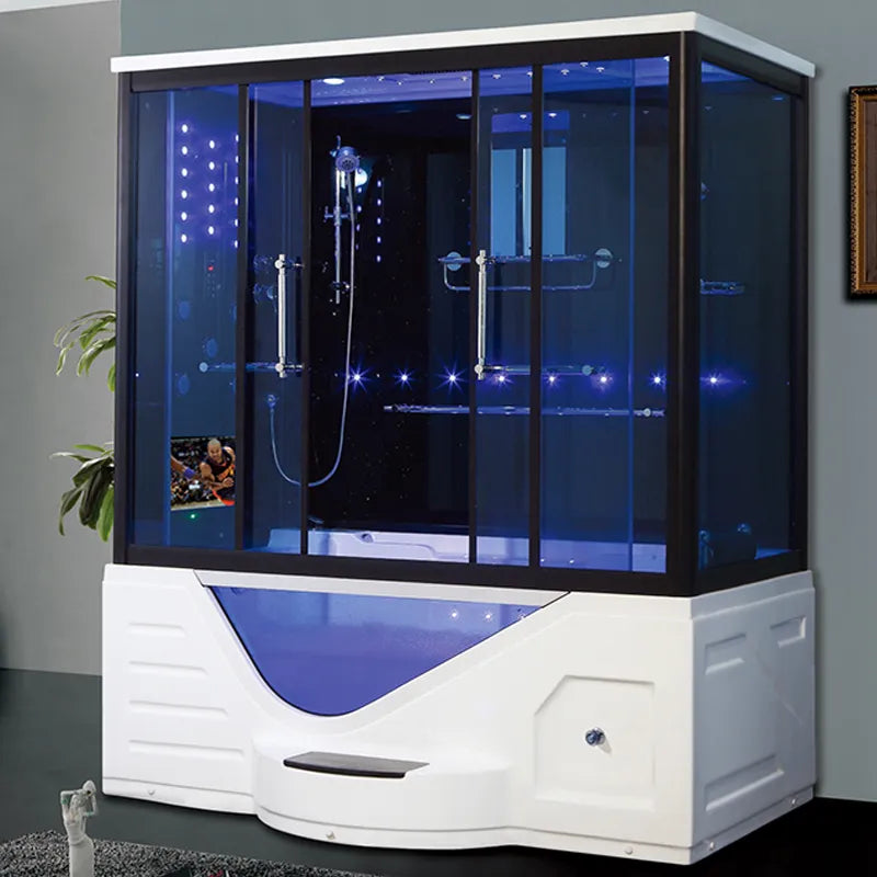 Luxury Glass Door Digital Control Shower Cabin with Bath Tub